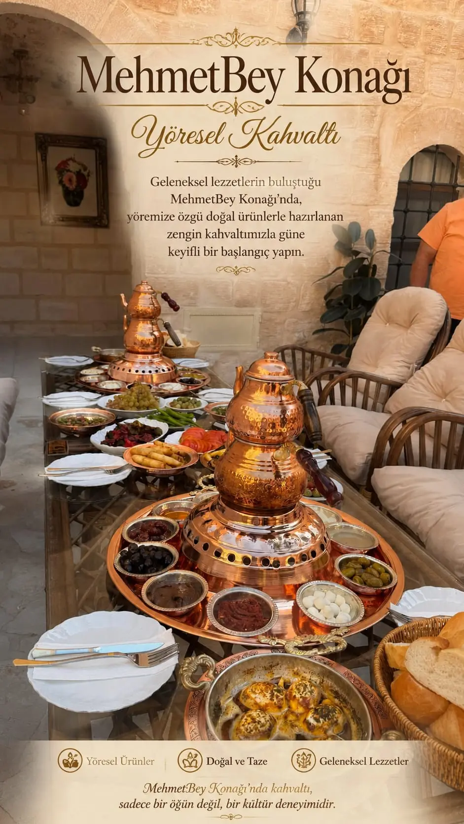 Yöresel kahvaltı tanıtım afişi